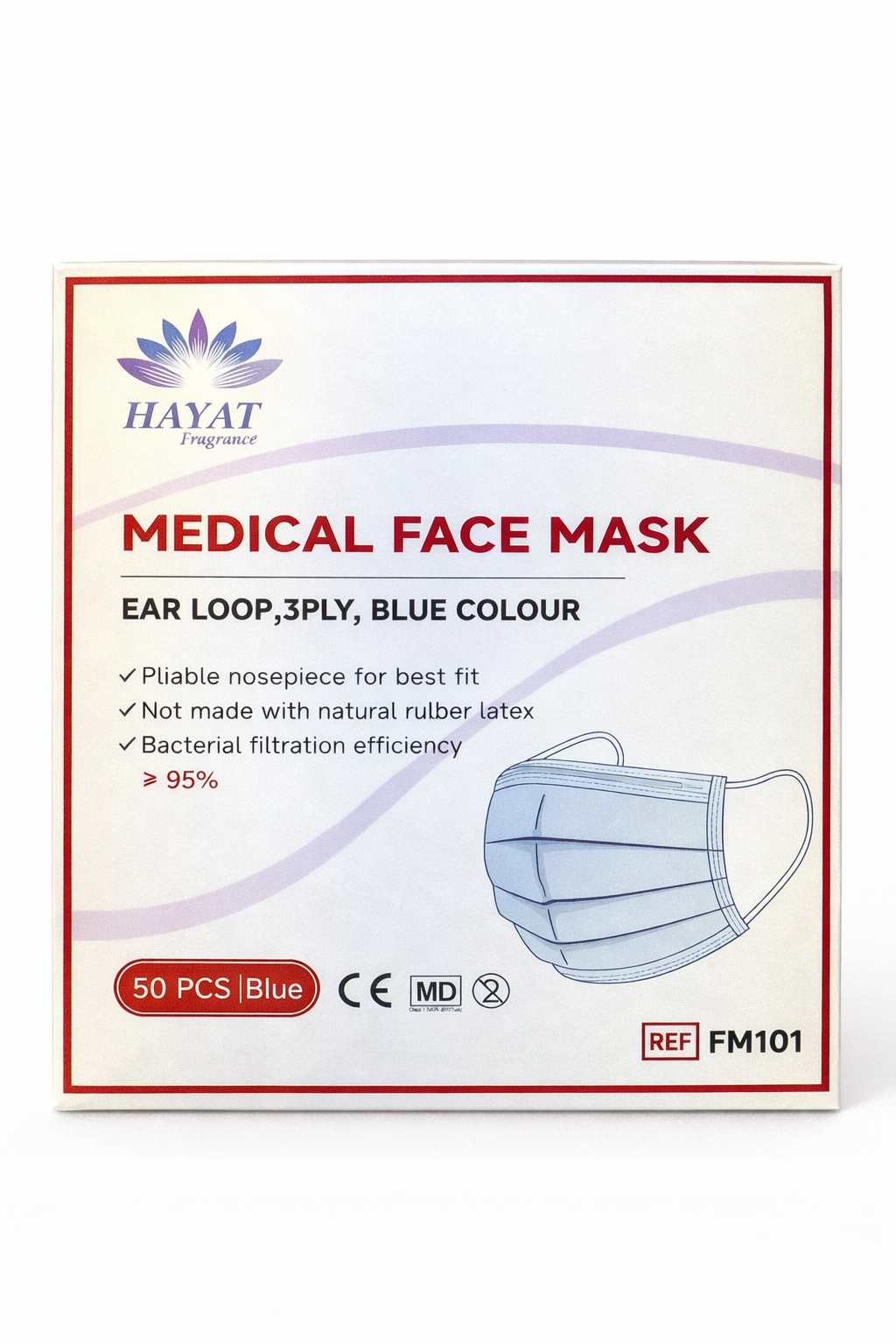 Hayat Medical Face Mask – (50 PCS)