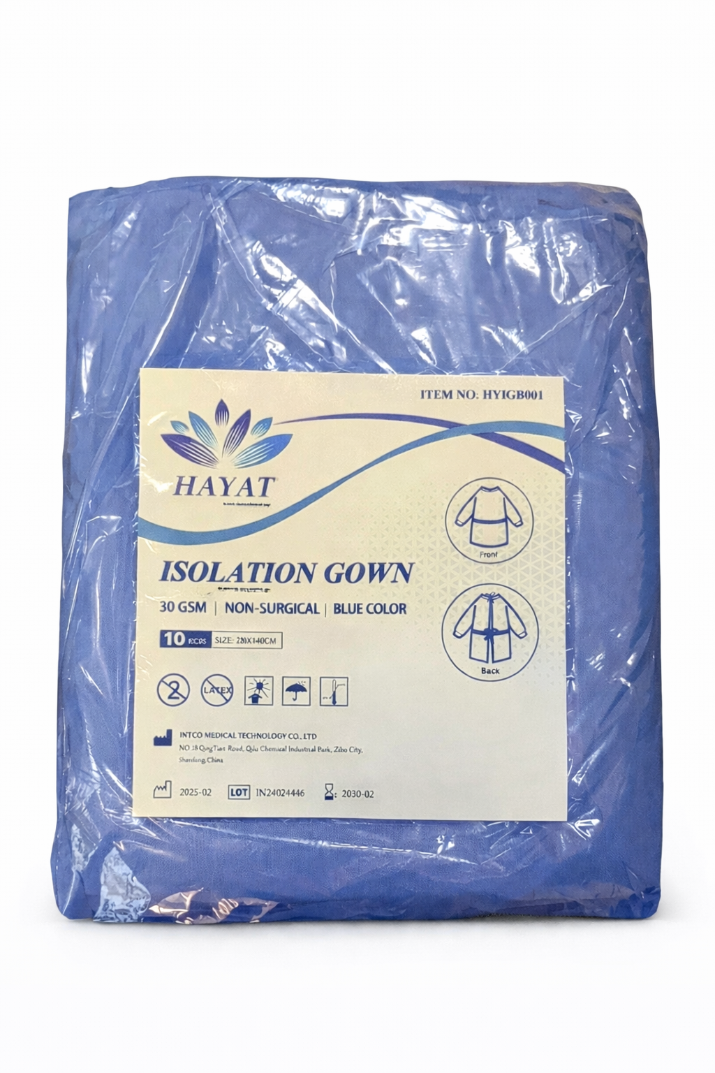 Heavy Hayat Isolation Gown – Non-Surgical (1|10 PCS)