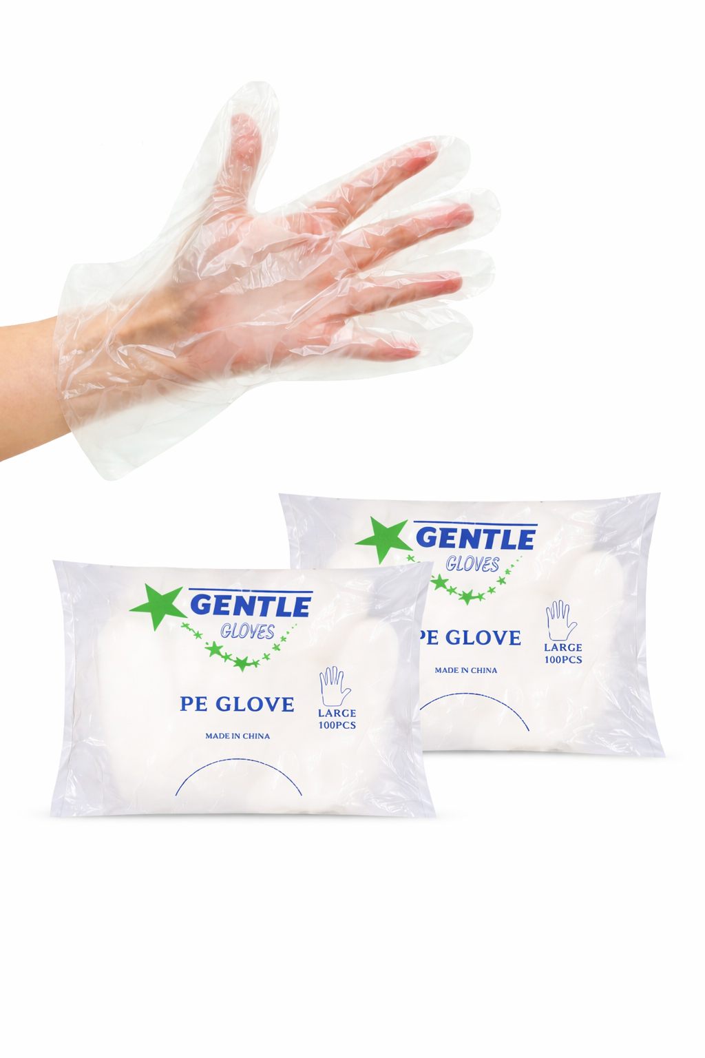 Gentle PE Disposable Gloves – (100pcs)